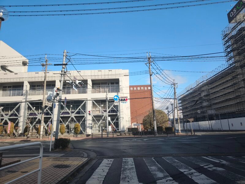 突き当たりの交差点